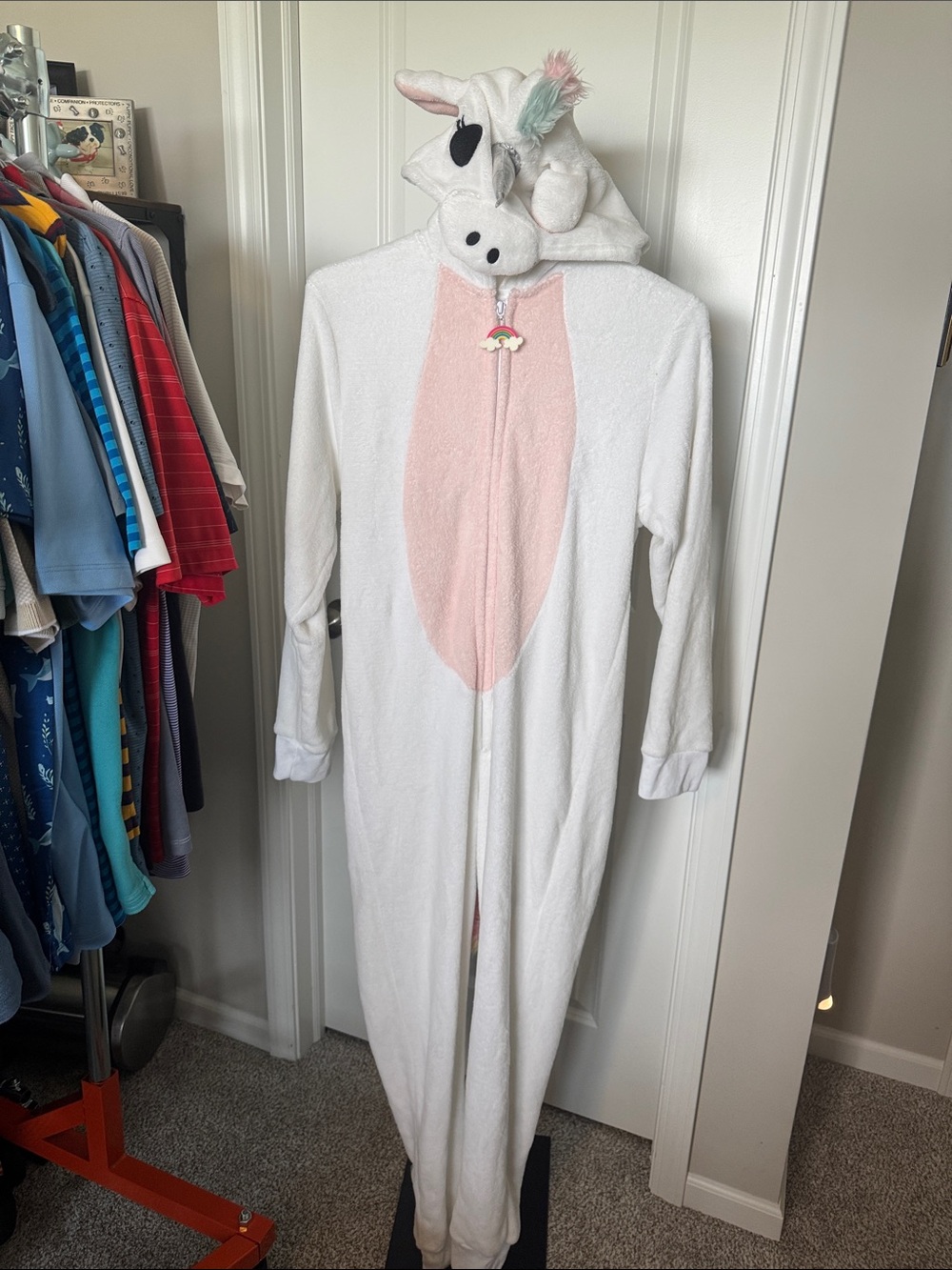 Spirit Pink and White Unicorn Onesie